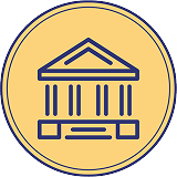 Icon for Social Security Maximization - front of bank building